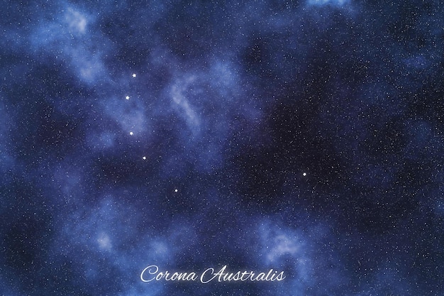 Corona Australis star constellation Brightest Stars Southern Crown constellation