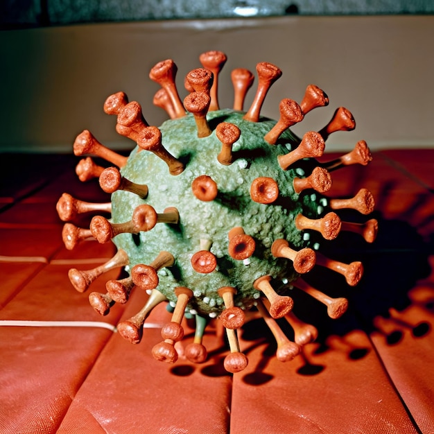 Photo corona virus in real life