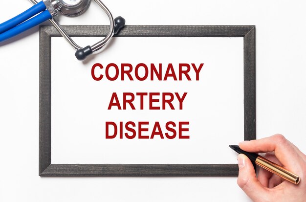 Coronary artery disease. Heart health and care.