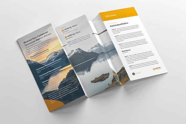 Corporate bifold brochure design