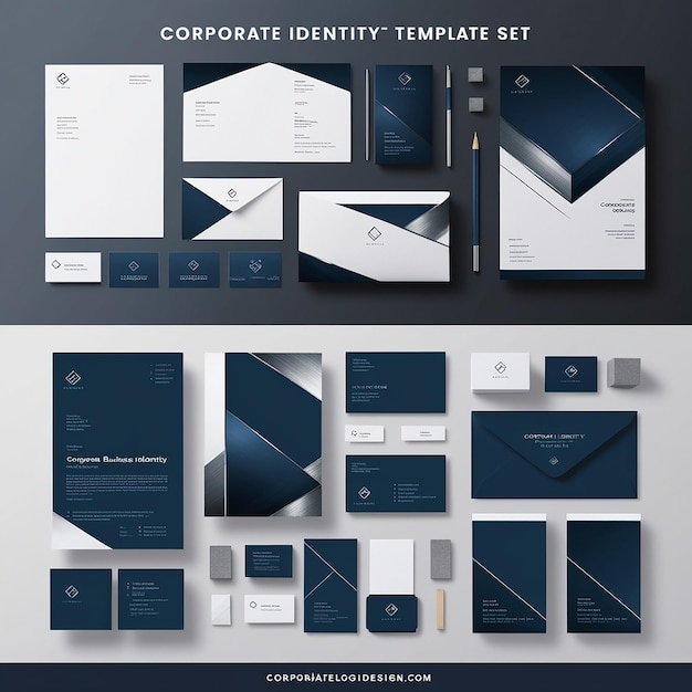 Photo a corporate branding identity