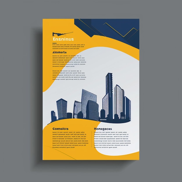 corporate business flyer company vector design