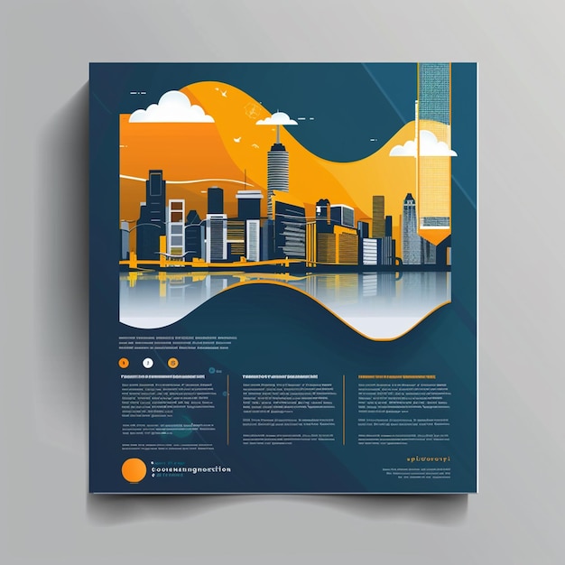 corporate business flyer company vector design