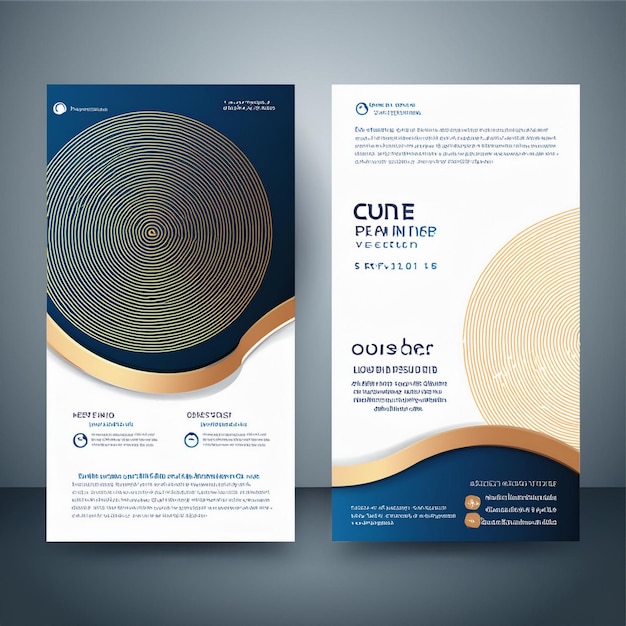 Corporate Business Flyer Layout in Two Colors A4 Cover and Back Page Design Template for Print