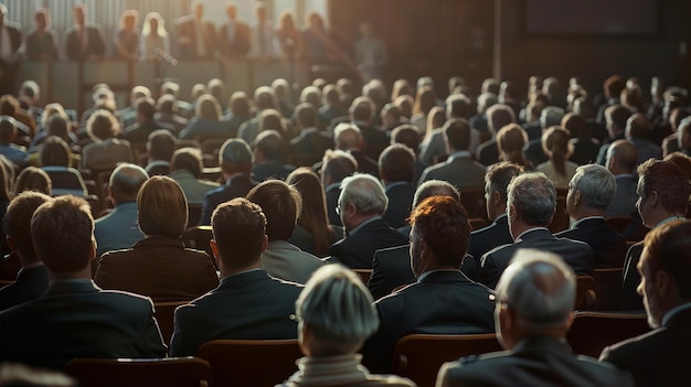 Corporate Conference Meeting Room with Professionals