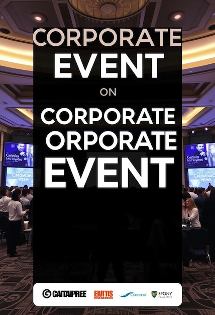 Photo corporate event poster