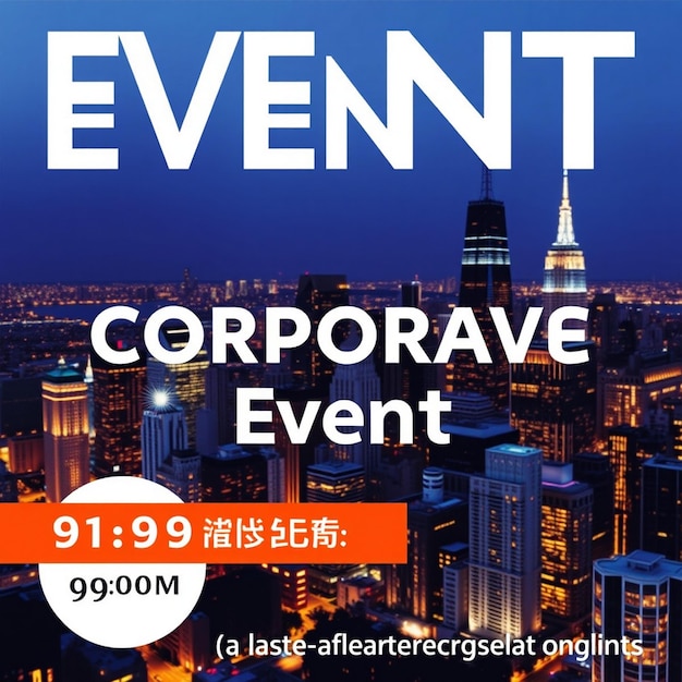 Photo corporate event poster