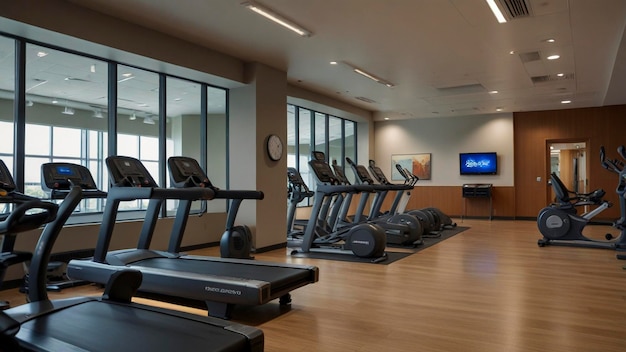 corporate wellness center commercial Interior design