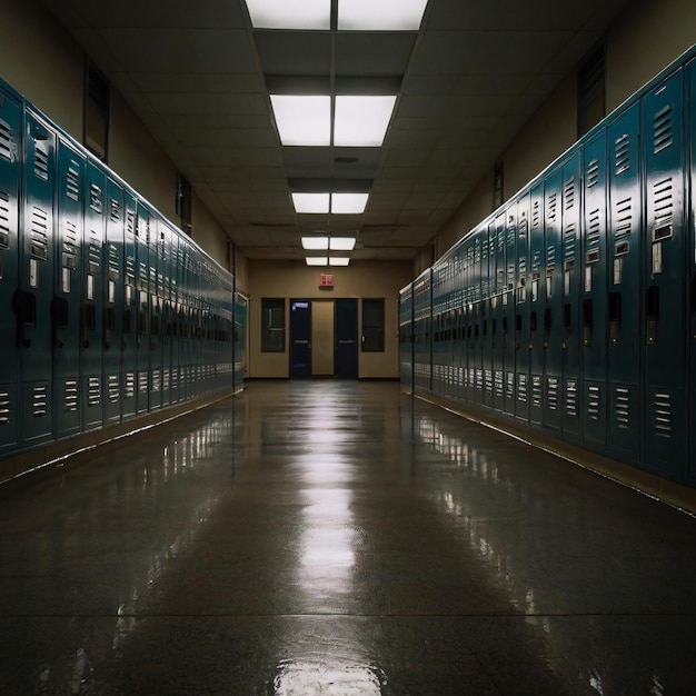 Corridor in school