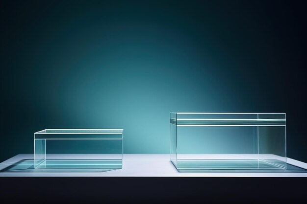 Corrugated glass stands on a minimalist podiumcopy space ar 32 stylize 50 Job ID ef8e117c3f9c4873af7135da5b960cf9