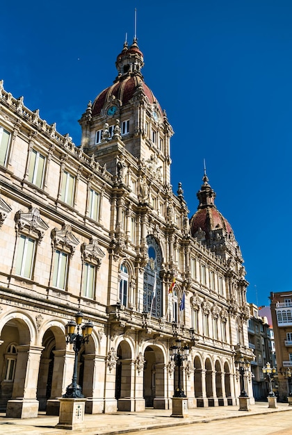 A Coruna Town Hall in Galicia Spain