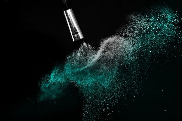 Cosmetic brush with Deep ocean  cosmetic powder spreading