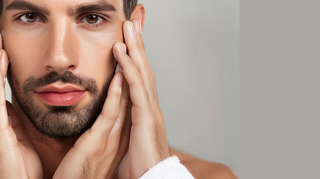 Photo cosmetic clinic offers dermastamp treatment for men