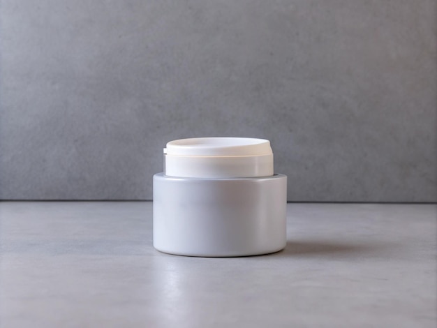 Photo cosmetic cream bottle mockup