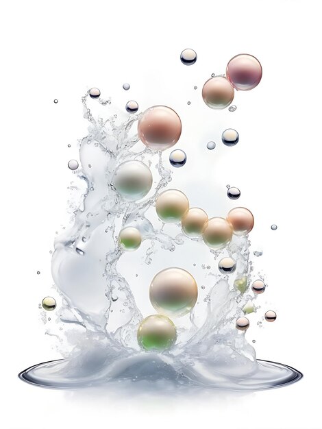 cosmetic essence liquid bubbles molecules antioxidant of liquid bubble