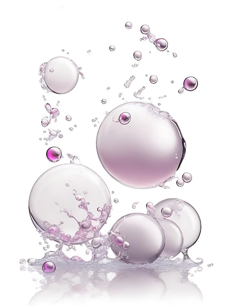 cosmetic essence liquid bubbles molecules antioxidant of liquid bubble