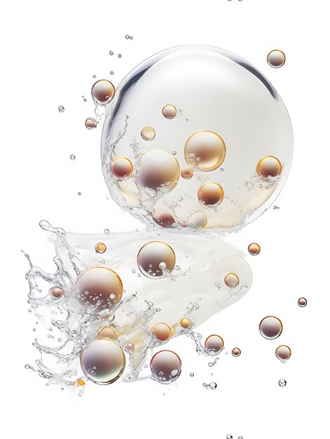 cosmetic essence liquid bubbles molecules antioxidant of liquid bubble