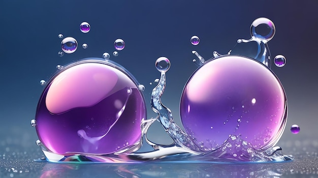 Cosmetic essence liquid bubbles molecules antioxidant of liquid bubble