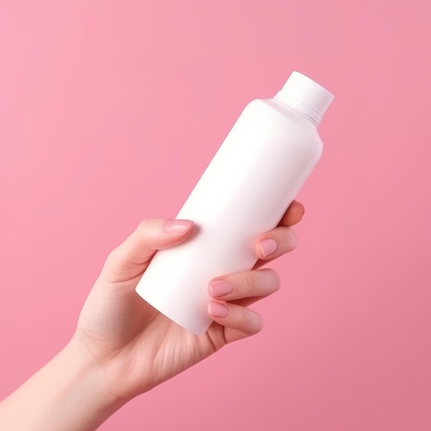 Cosmetic mockup bottle Illustration AI GenerativexA