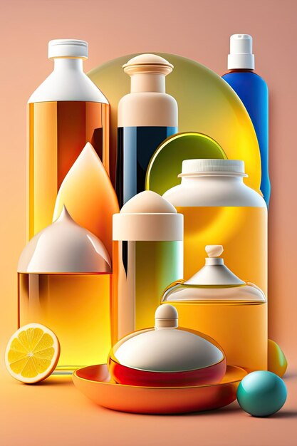 Cosmetic Oil Abstract Background