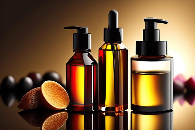 Cosmetic Oil Abstract Background