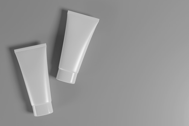 Cosmetic product skin care product with clipping path. 3d rendering.