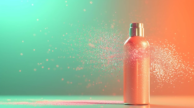 Photo cosmetic spray mockup