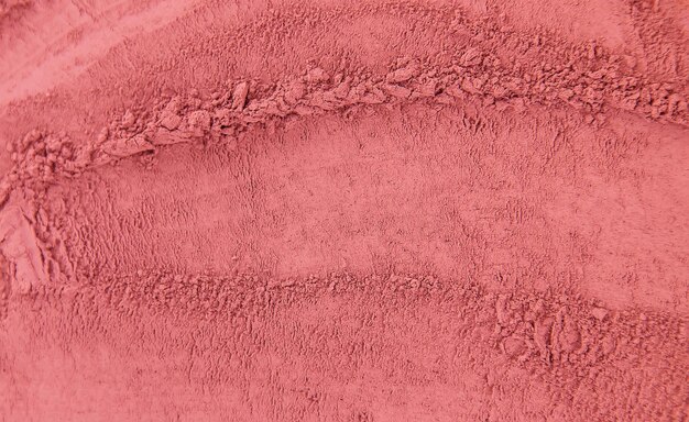 Cosmetic texture mask clay powder red Selective focus Nature