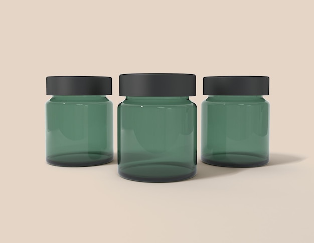 Cosmetics Bottle 3D Rendered illustration