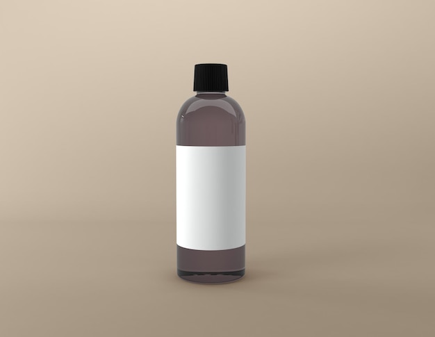 Cosmetics Bottle 3D Rendered illustration