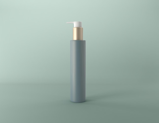 Cosmetics Bottles 3D Rendered illustration