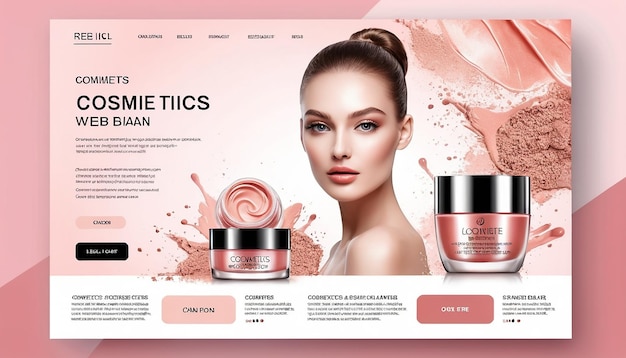 Photo cosmetics website homepage