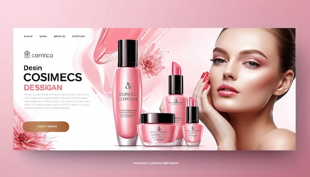 Photo cosmetics website homepage