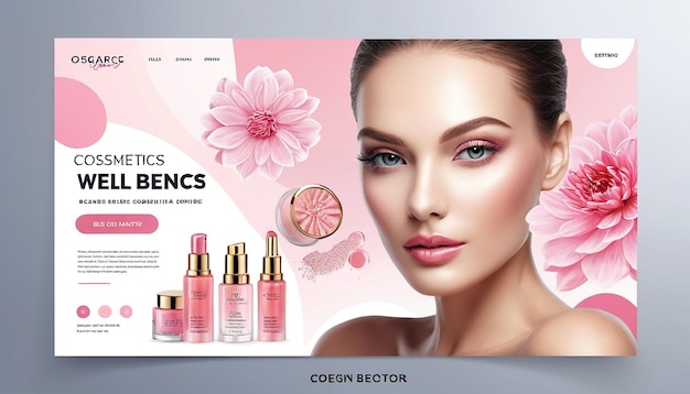 Photo cosmetics website homepage