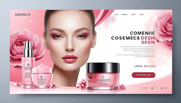 Photo cosmetics website homepage