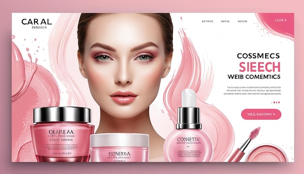 Photo cosmetics website homepage