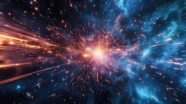 Cosmic Collision Sparks Radiate Amidst Galactic Chaos