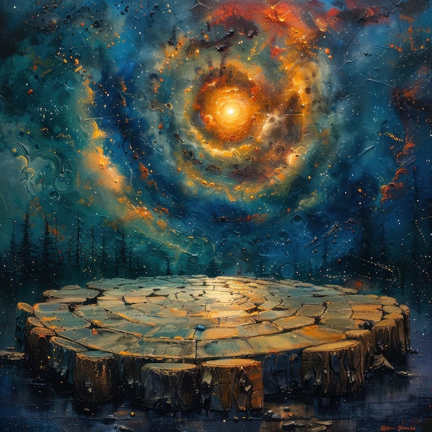 Cosmic drumming circle rhythms of the universe