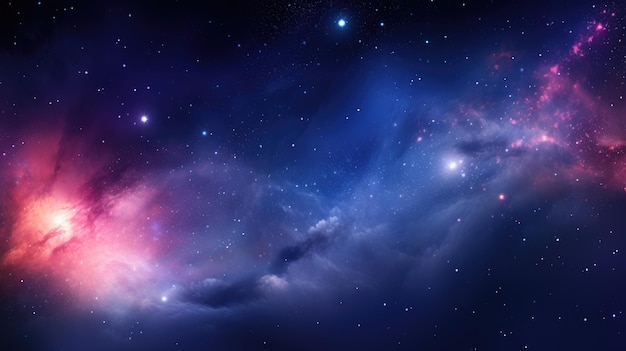 Cosmic Elements in Abstract Nebula Space Background