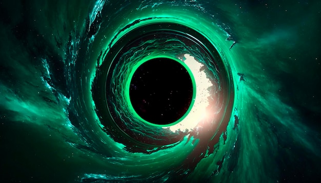 Cosmic Gateway A Portal to Another Dimension Through a Black Hole's Vortex