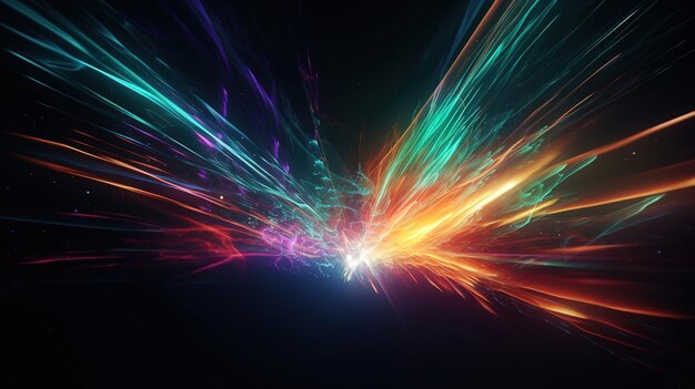 Cosmic hyperspace background Speed of light Hyper jump into another galaxy Generative ai