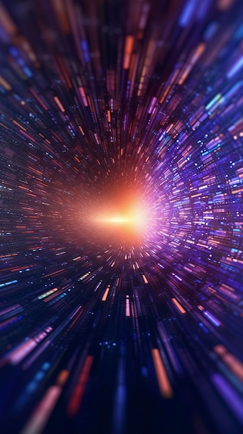 Photo cosmic hyperspace background