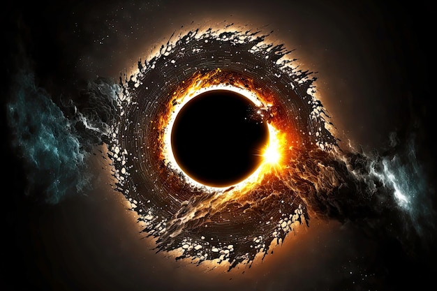 Cosmic image of black hole singularity in form of dark ring