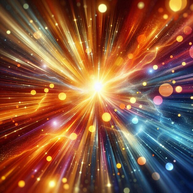 Photo cosmic light burst background