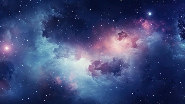 Cosmic nebula and starscape background