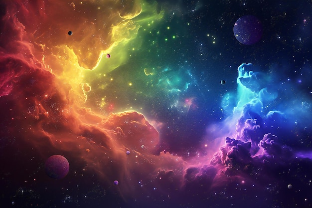 Cosmic space and stars color cosmic abstract background