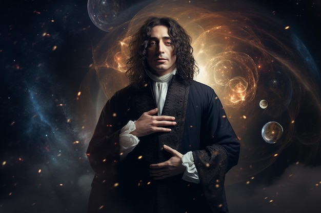 Cosmic Unity Spinoza's Pantheistic Vision Amidst the Stars