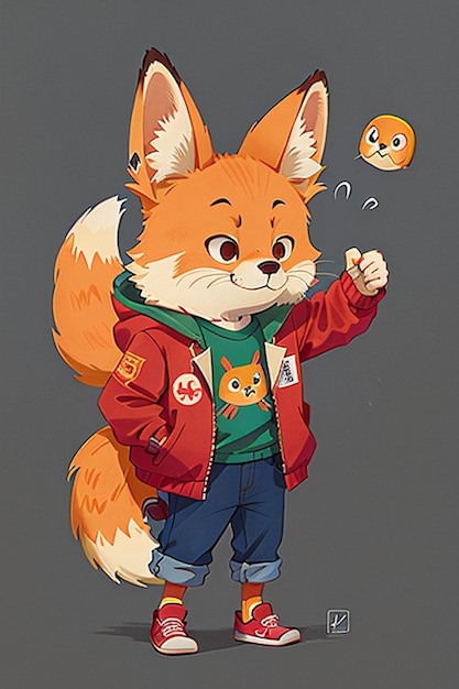 cosplay fox shaped boy sunshine handsome cartoon anime wallpaper background illustration