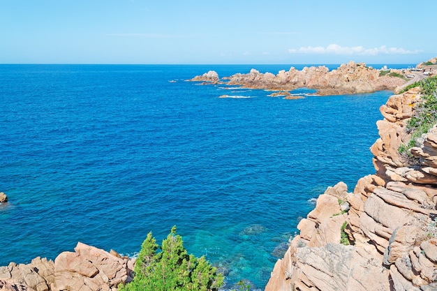 Costa Paradiso shore on a clear day