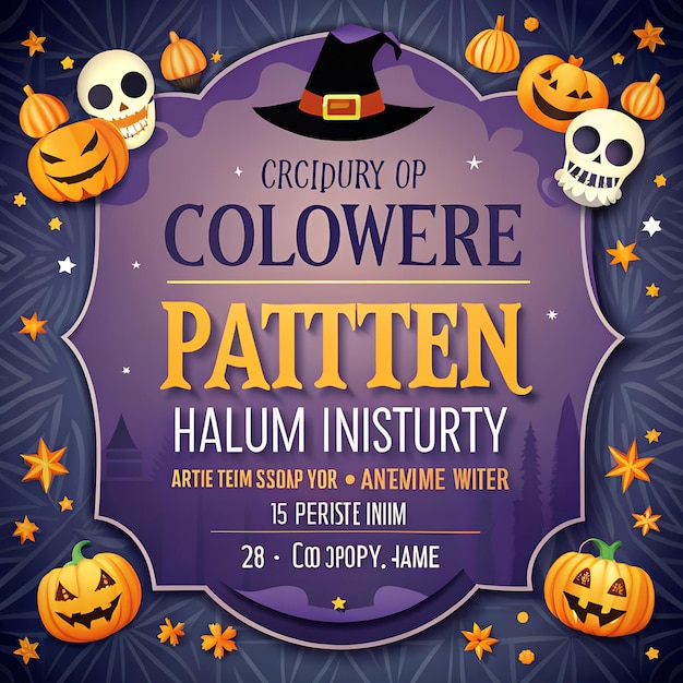 Costume party invitation poster templet